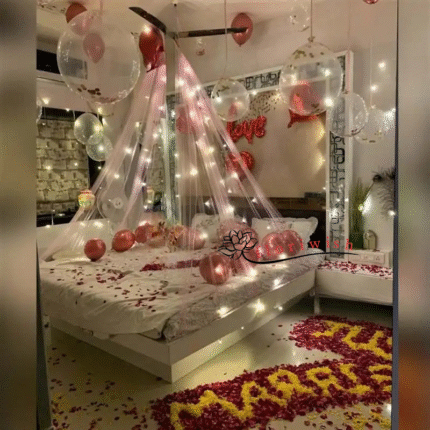 Flower and Candle Decoration